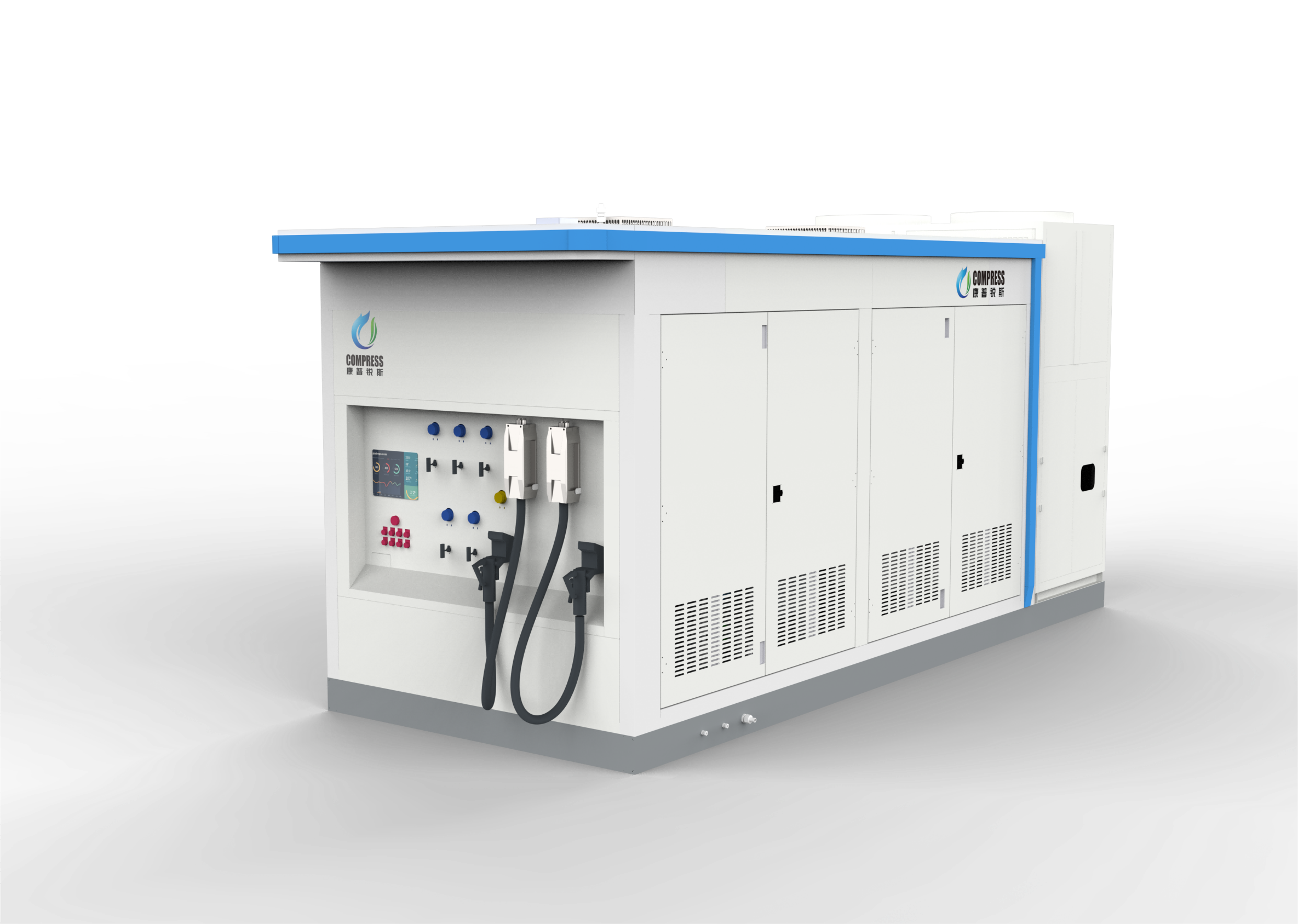 Skid-Mounted Hydrogen Refueling Station Fed by Tube Trailer.