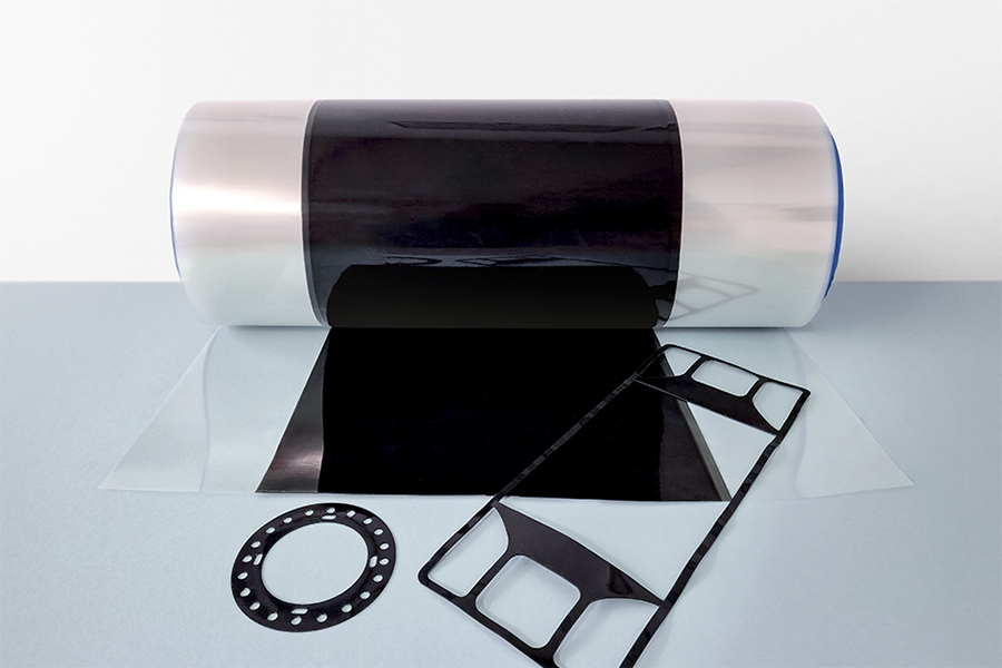Continuous production of flat hydrogen gaskets