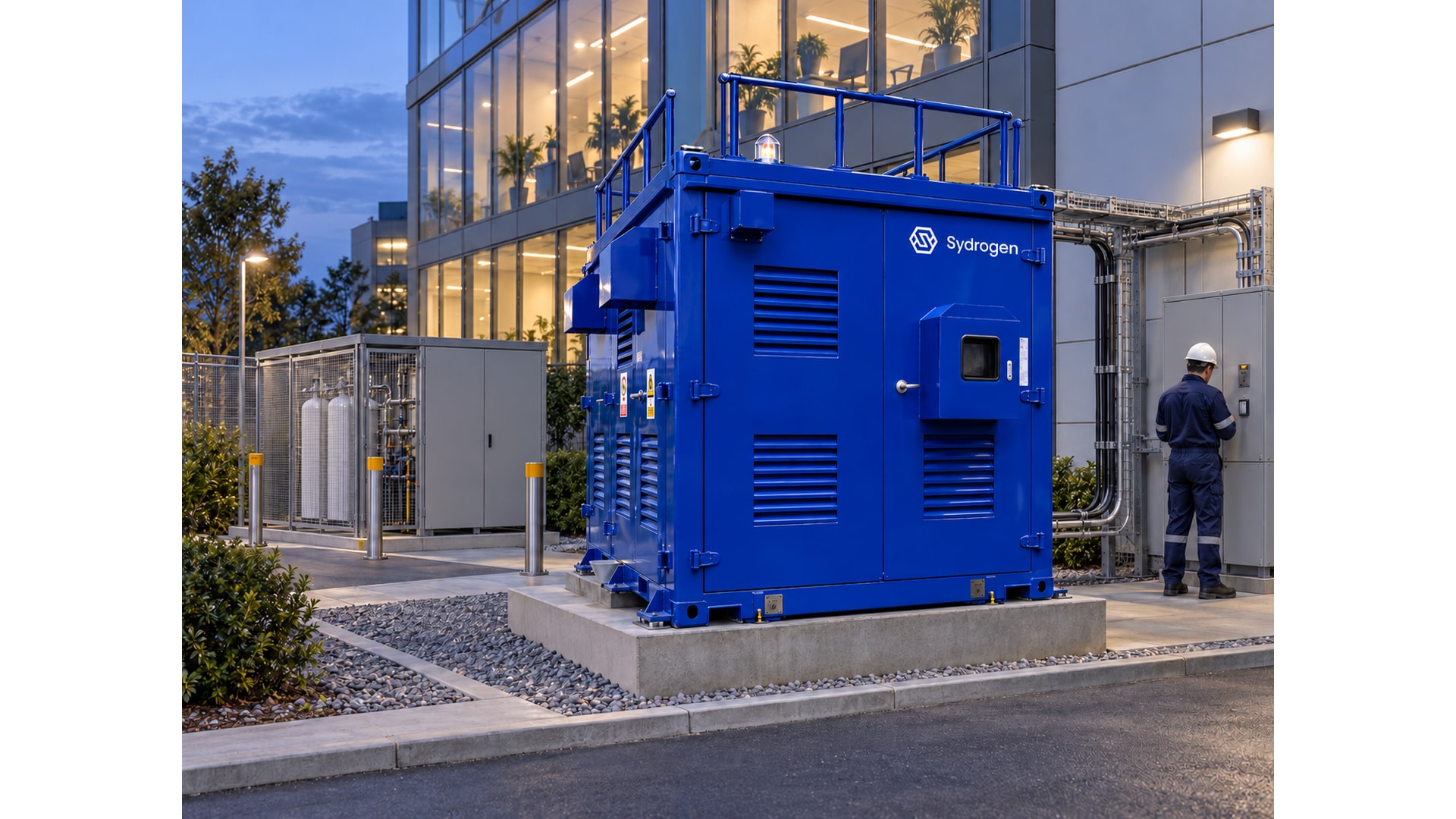 SydroPOWER Grid™ MZ100T — 100 kW Containerised Hydrogen Power
