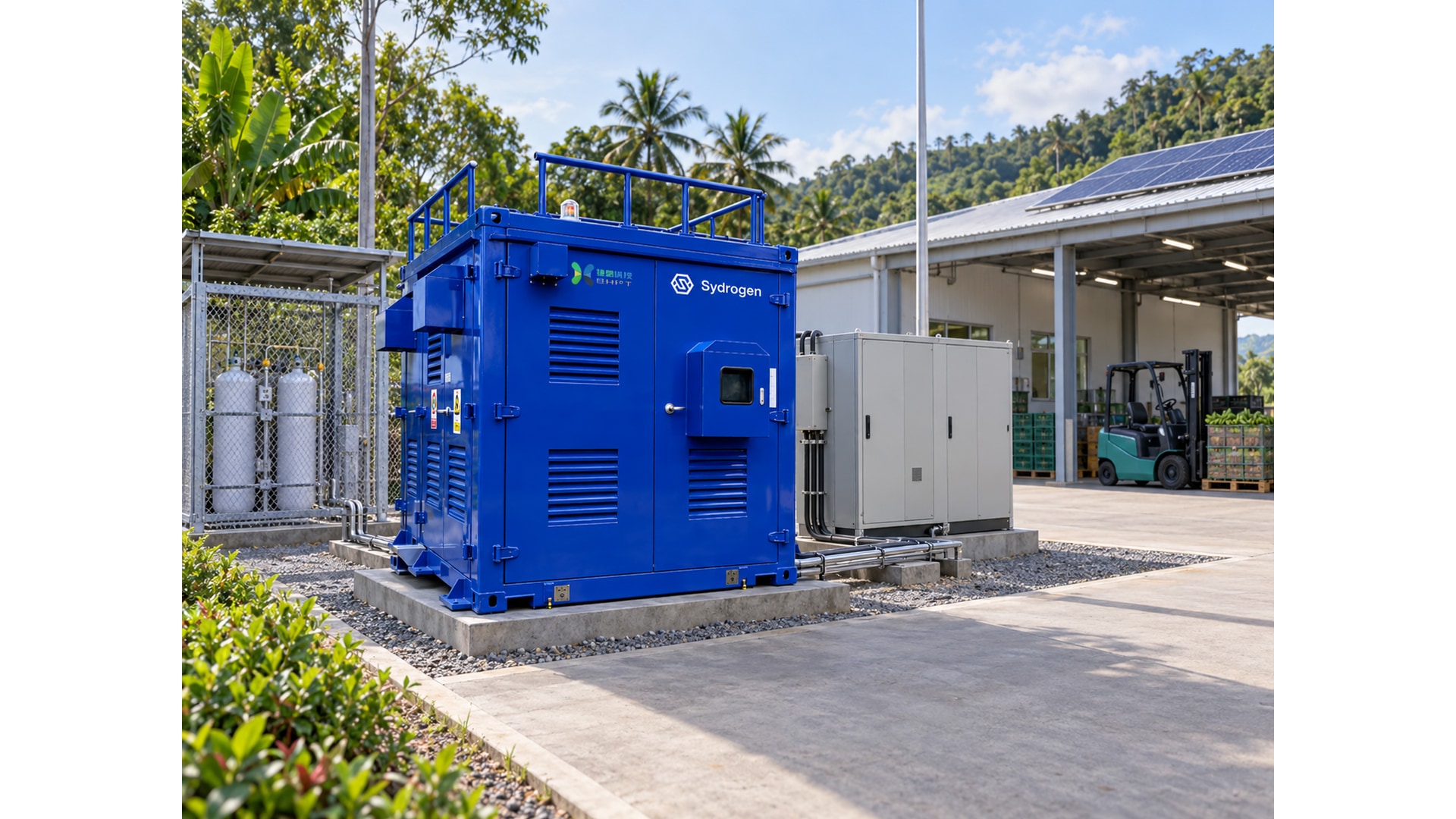 SydroPOWER Grid™ MZ200T — 200 kW Containerised Hydrogen Power