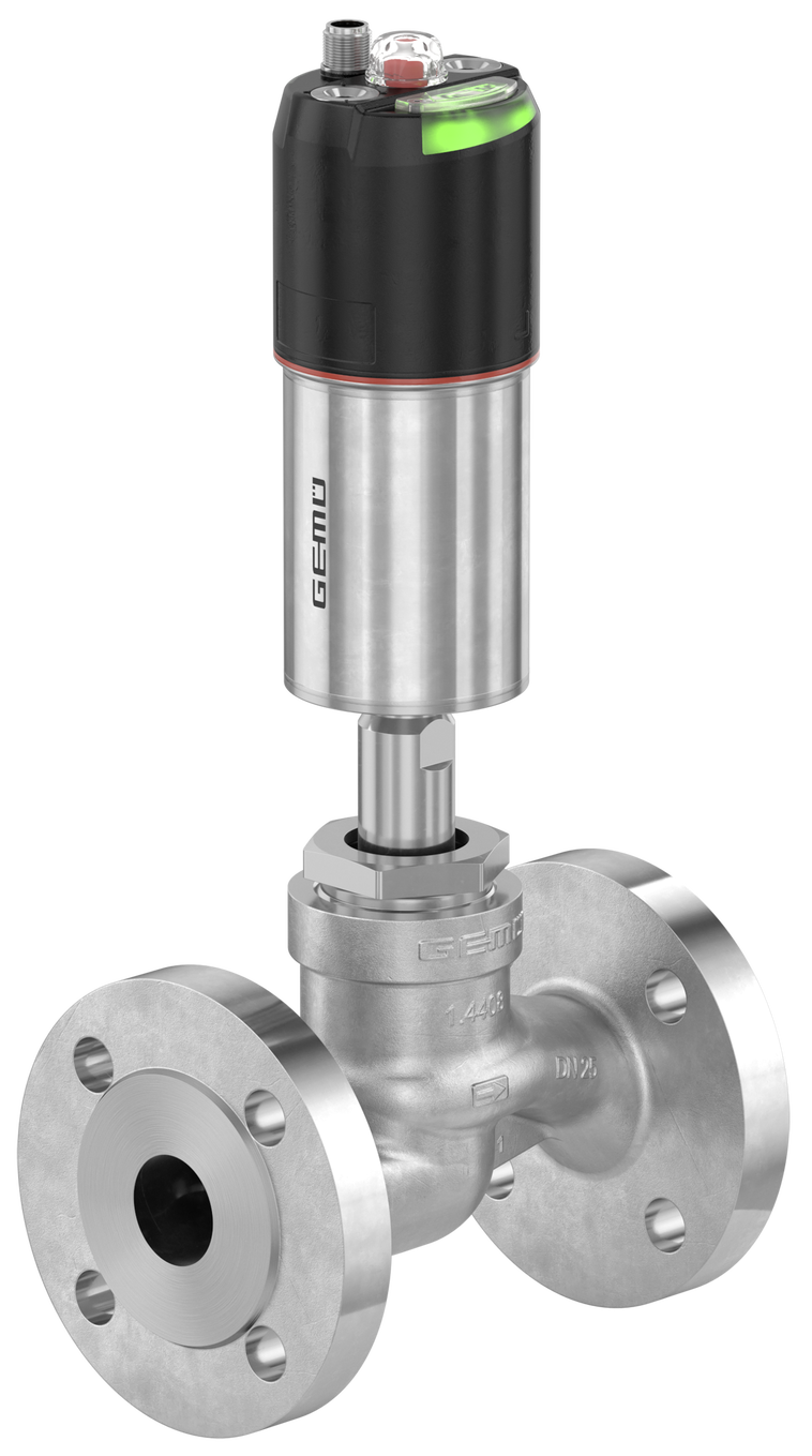 Pneumatically operated globe valve - GEMÜ S40 with 44A0